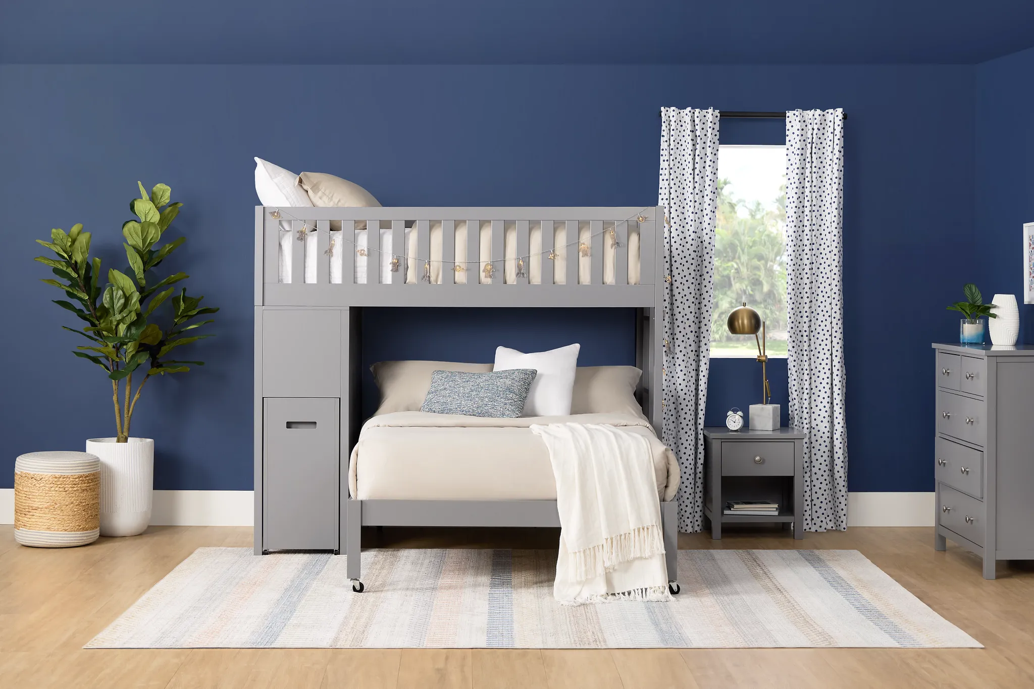Charleston Gray Loft Bed