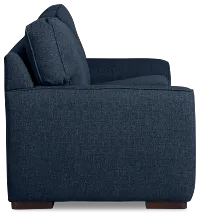 Sinclair Dark Blue Fabric Cooling Memory Foam Sleeper