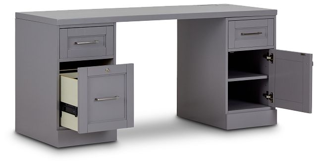 newport gray desk