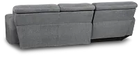 Callum Dark Gray Storage Small Left Power Chaise Sleeper Sectional