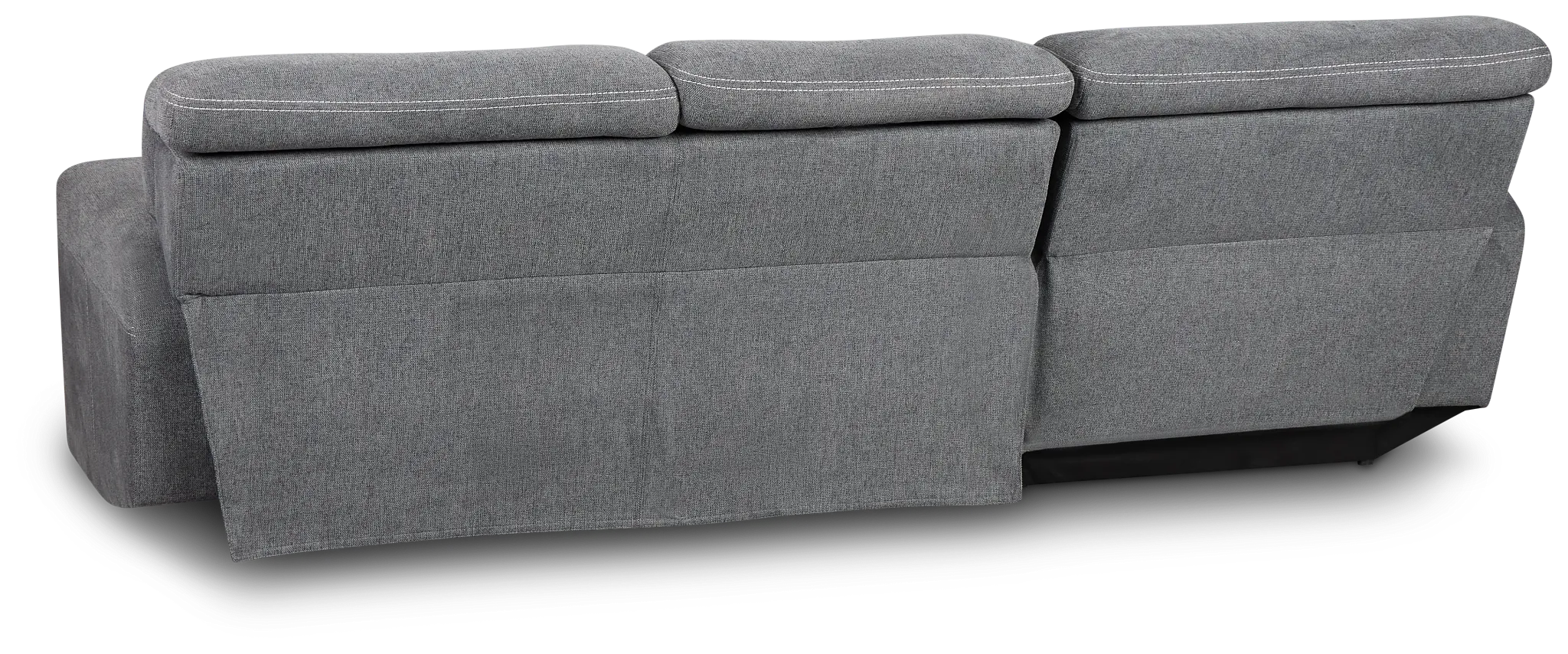 Callum Dark Gray Storage Small Left Power Chaise Sleeper Sectional