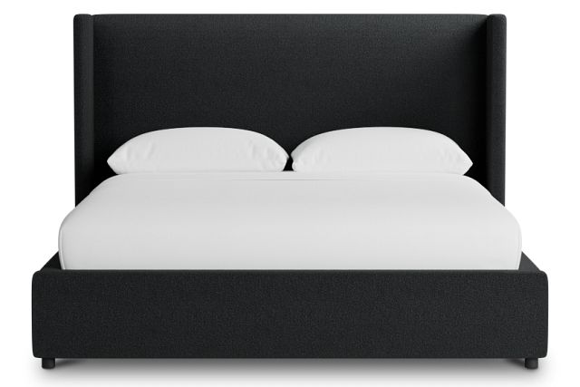 Captiva Elite Black 48" Upholstered Shelter Bed