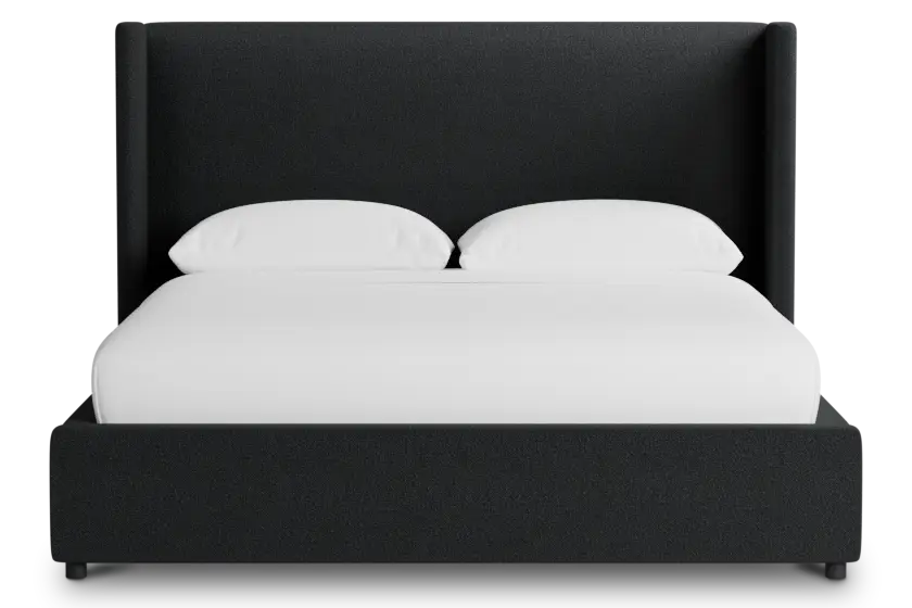 Captiva Elite Black 48" Upholstered Shelter Bed Captiva Elite Black 48" Upholstered Shelter Bed