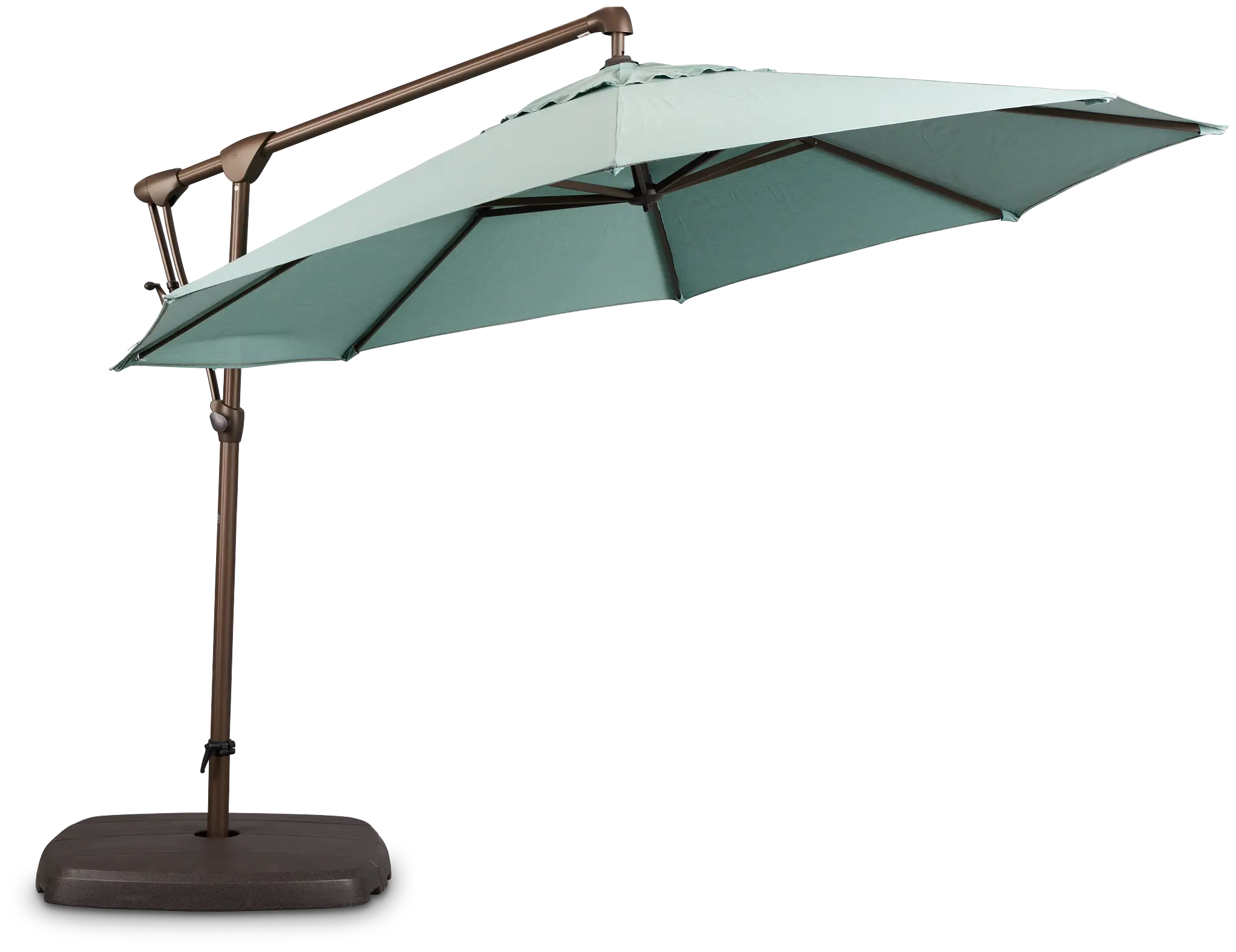 Grenada Teal Cantilever Umbrella Set Grenada Teal Cantilever Umbrella Set