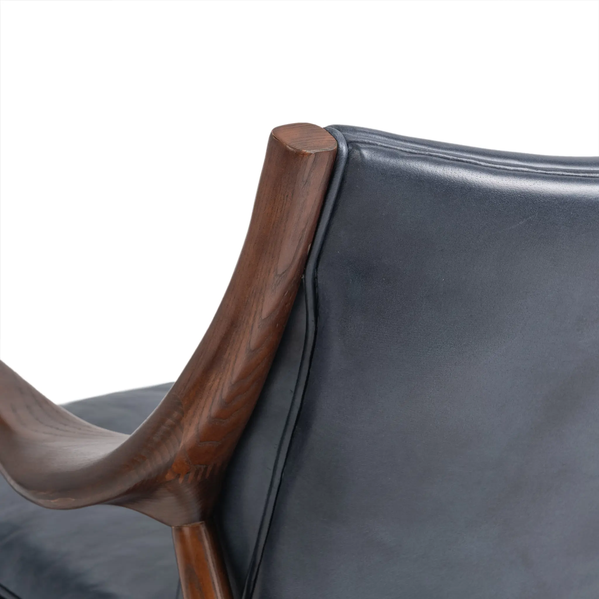Cade Blue Leather Accent Chair Cade Blue Leather Accent Chair