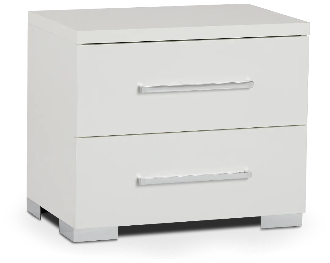 Verona White Nightstand