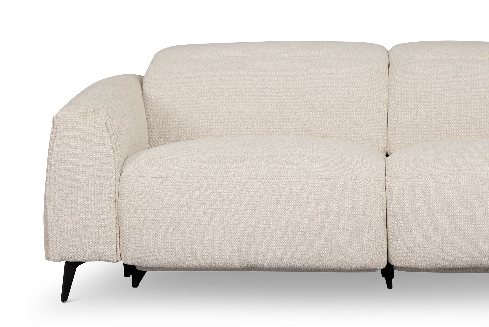Reyna Light Beige Fabric Power Reclining Sofa