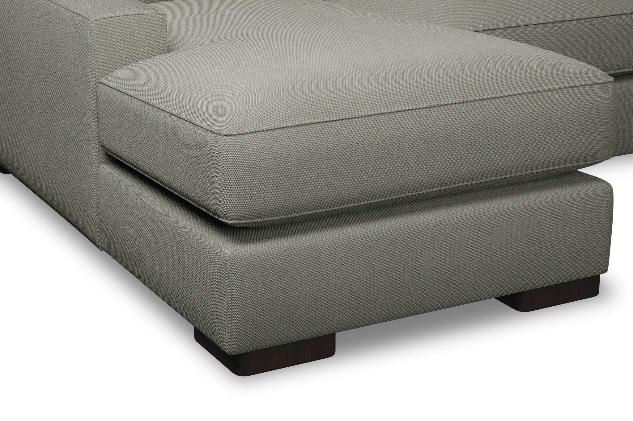 Edgewater Delray Pewter Left Chaise Sectional