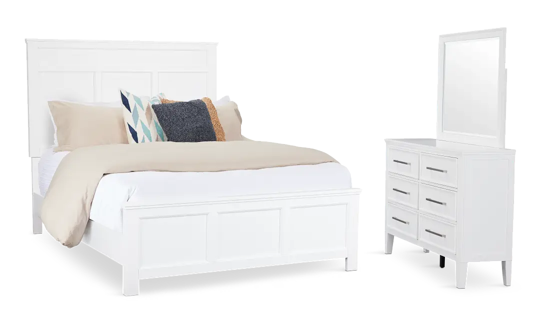 Seabrook White Small Panel Bedroom Seabrook White Small Panel Bedroom