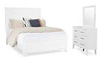 Seabrook White Small Panel Bedroom