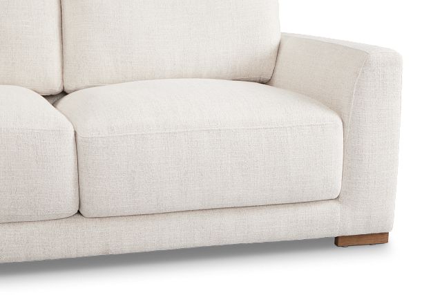 Maeve Light Beige Fabric Small Two-arm Sectional