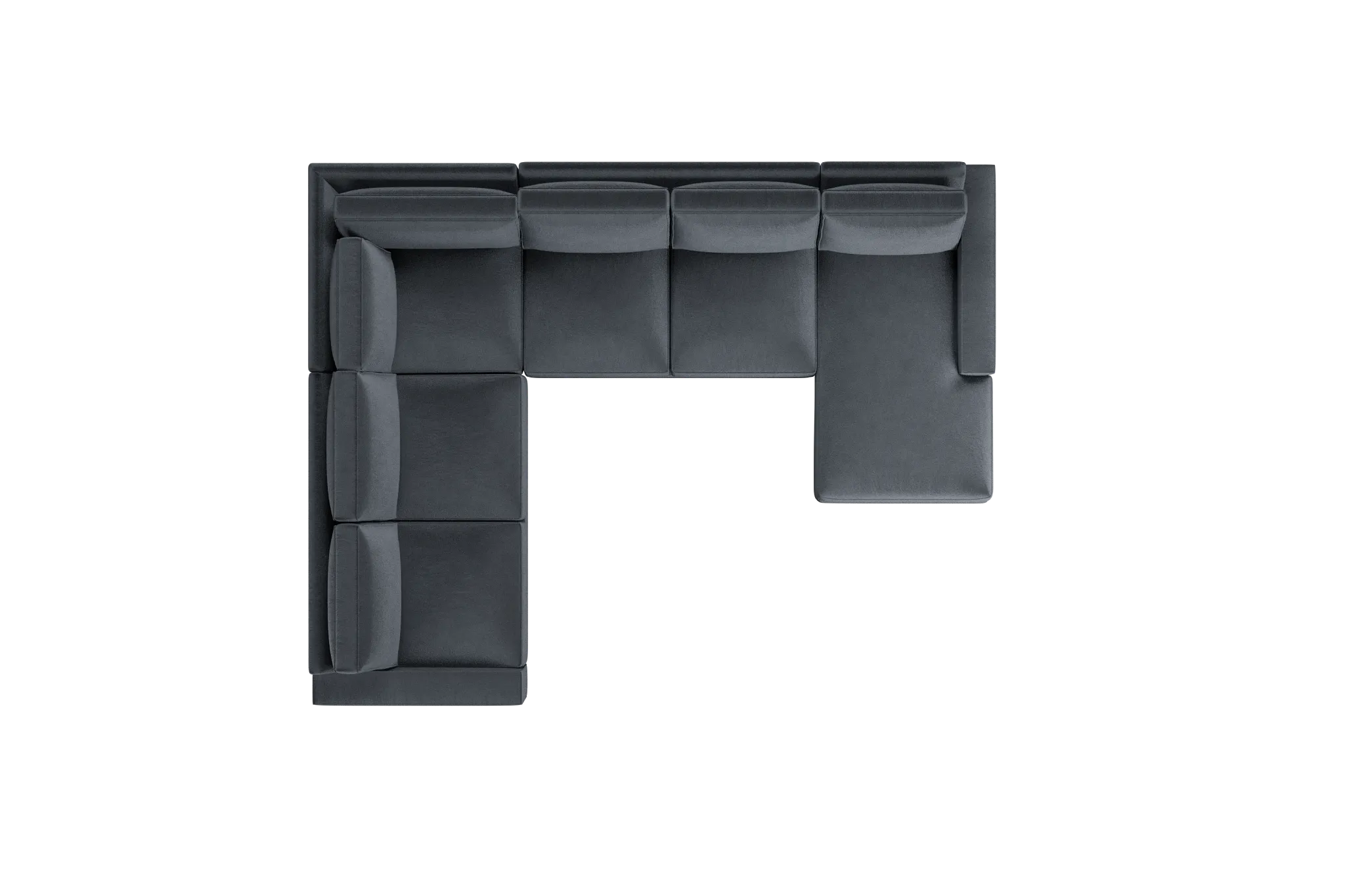 Edgewater Joya Gray Medium Right Chaise Sectional