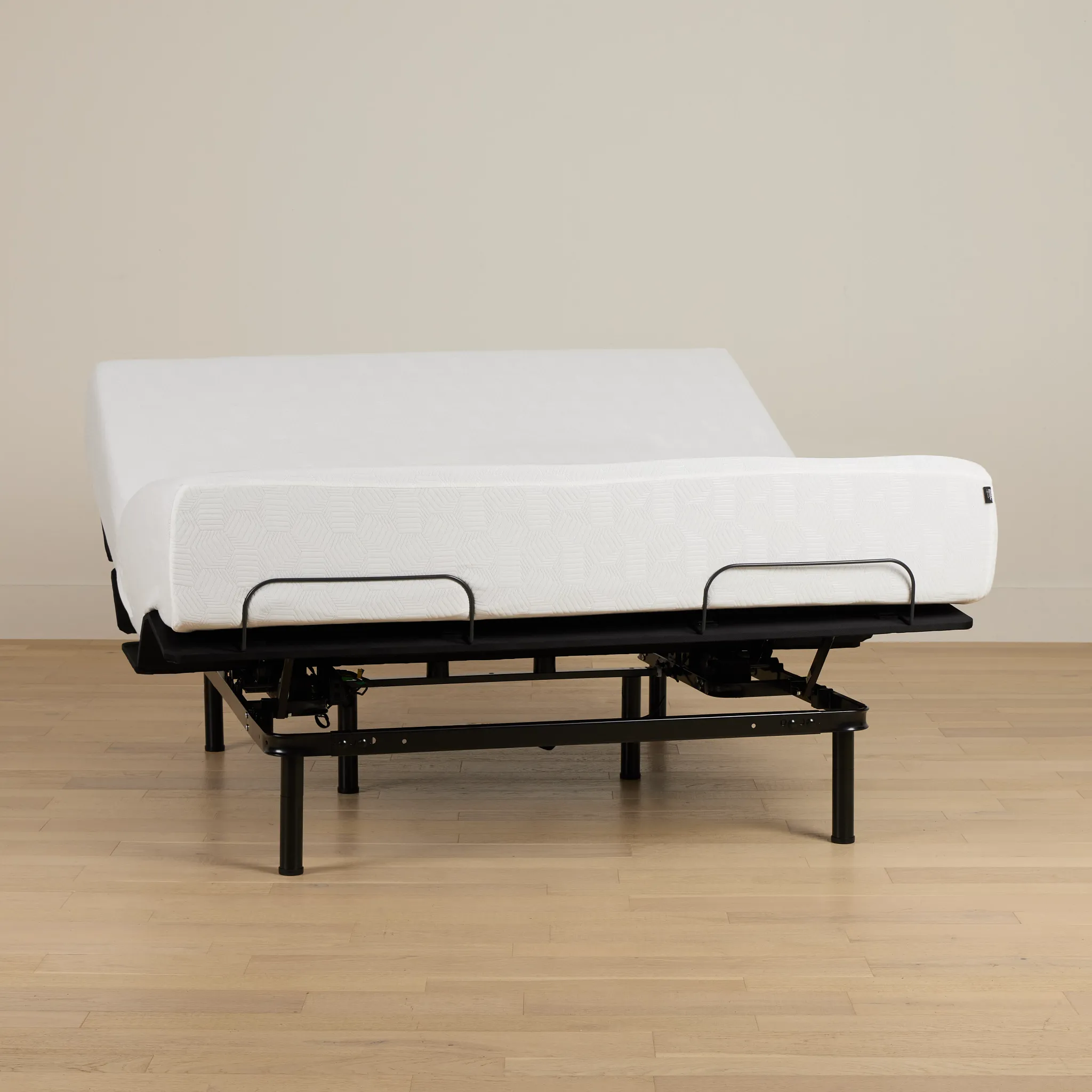 Rest & Renew By Zinus Gel Memory Foam Mattress 14" Plush Slat Adjustable Mattress Set