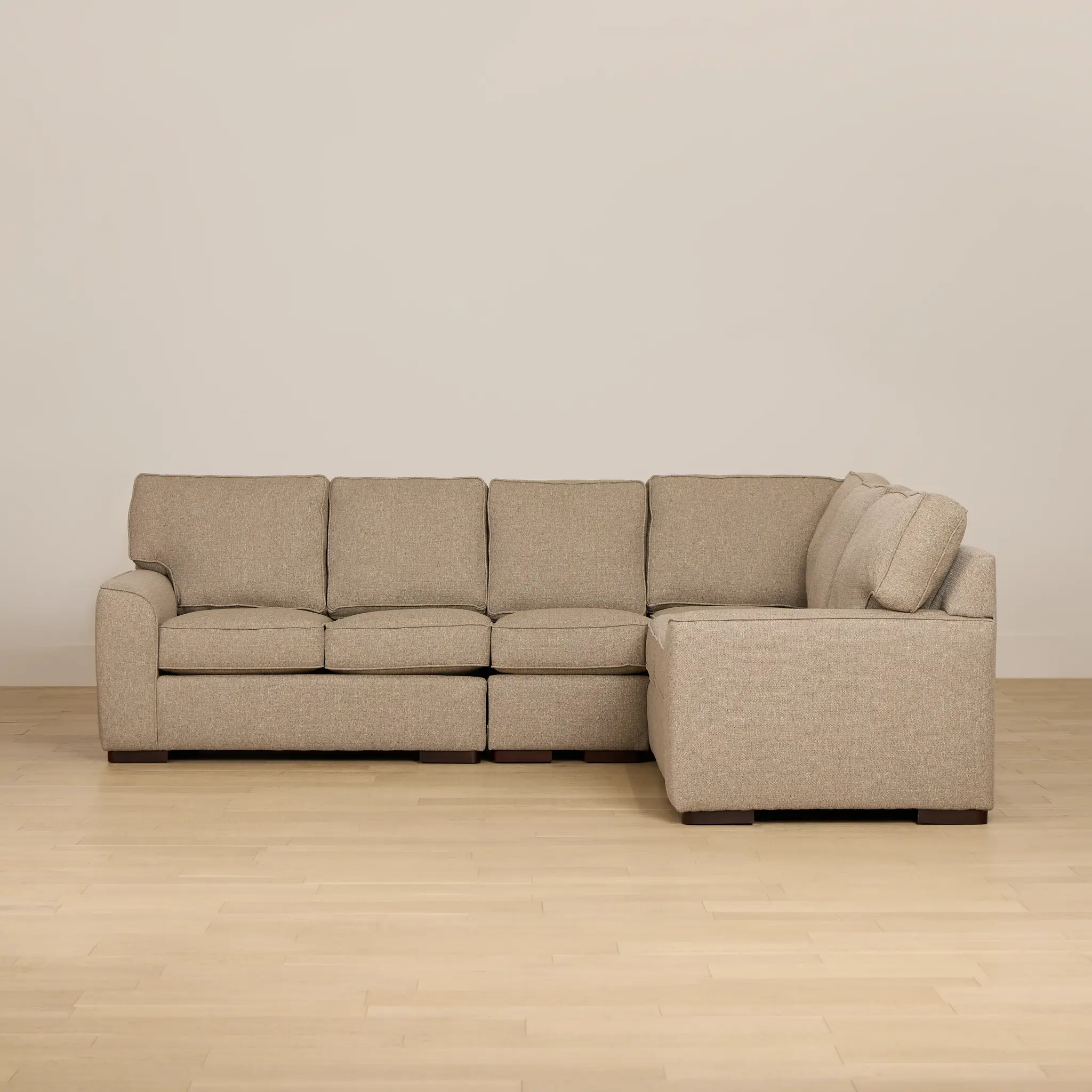 Sinclair Brown Fabric Large Two-arm Sectional Sinclair Brown Fabric Large Two-arm Sectional