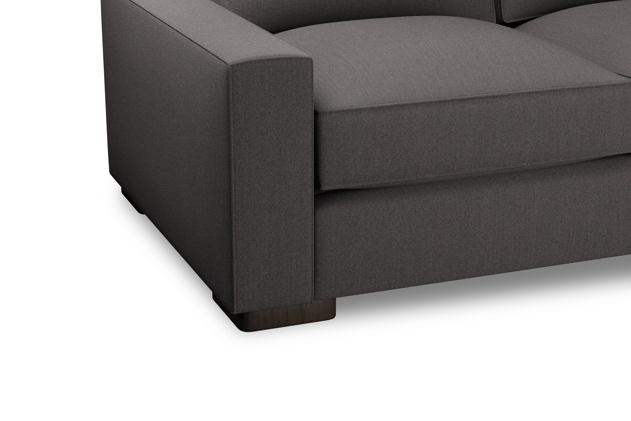 Edgewater Peyton Gray Small Two-arm Sectional Edgewater Peyton Gray Small Two-arm Sectional