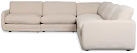 Jules Ivory Velvet 6-piece Modular Sectional