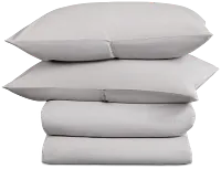 Rest & Renew Linen Blend Gray Duvet Set