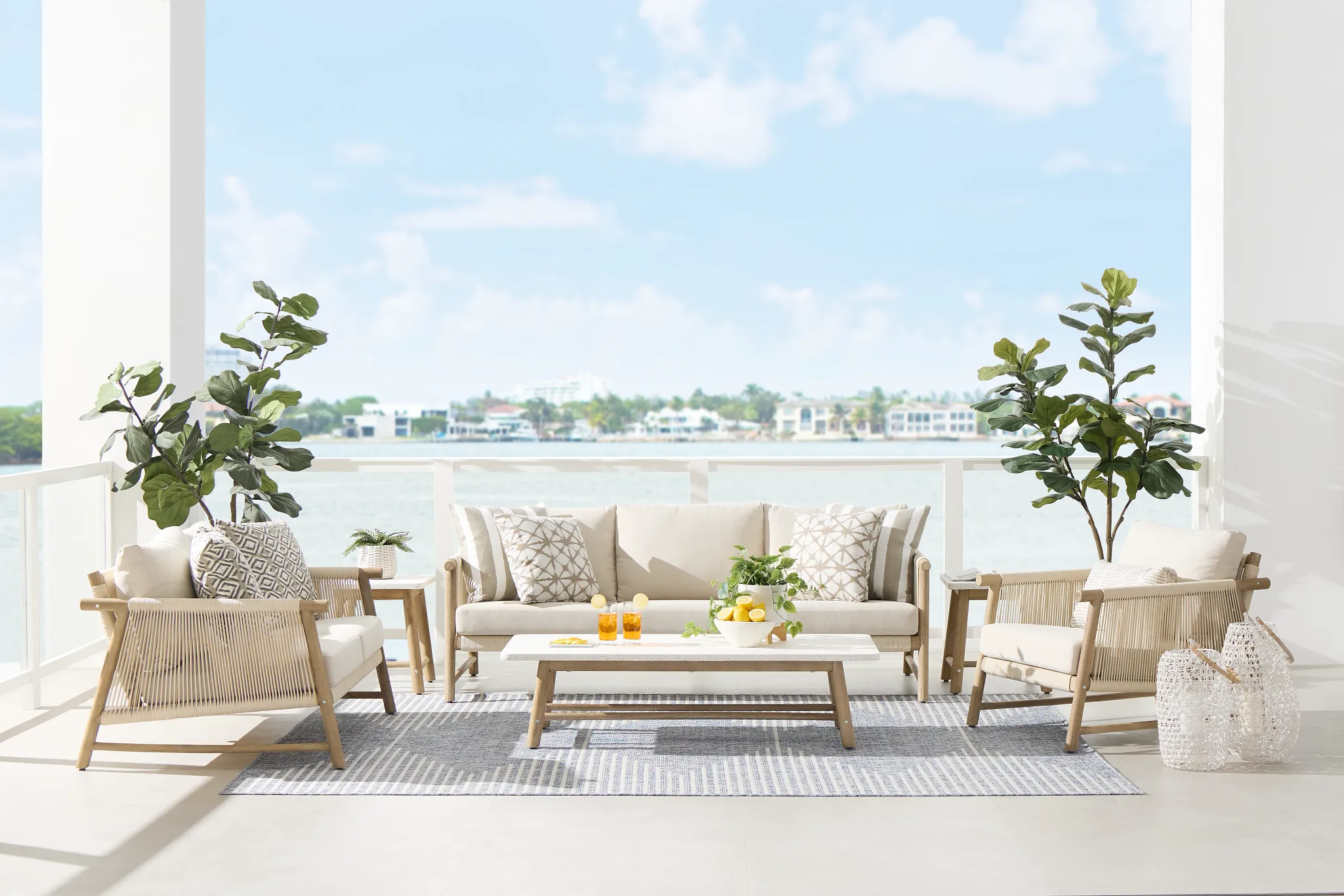 Azure Light Tone Sofa