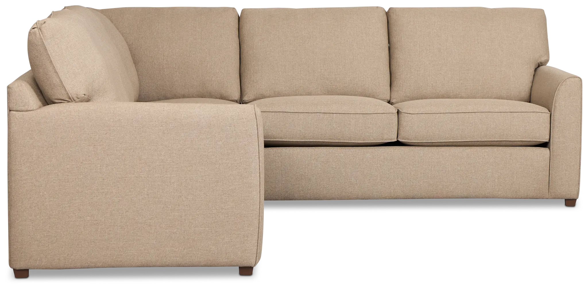 Tate Brown Fabric Small Two-arm Sectional Tate Brown Fabric Small Two-arm Sectional