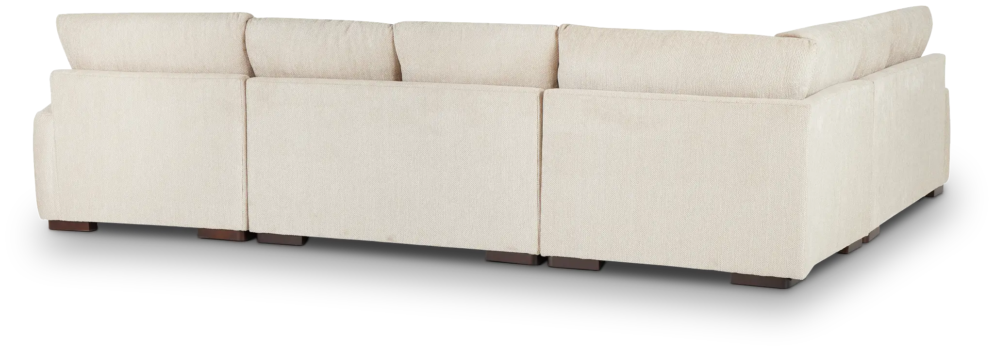 Alpha Beige Fabric Medium Right Chaise Sectional Alpha Beige Fabric Medium Right Chaise Sectional