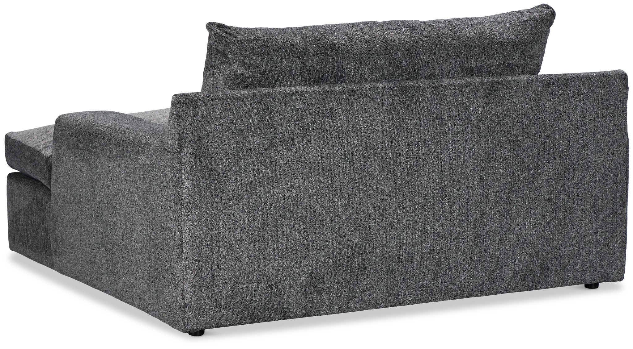 Stella Dark Gray Fabric Chaise