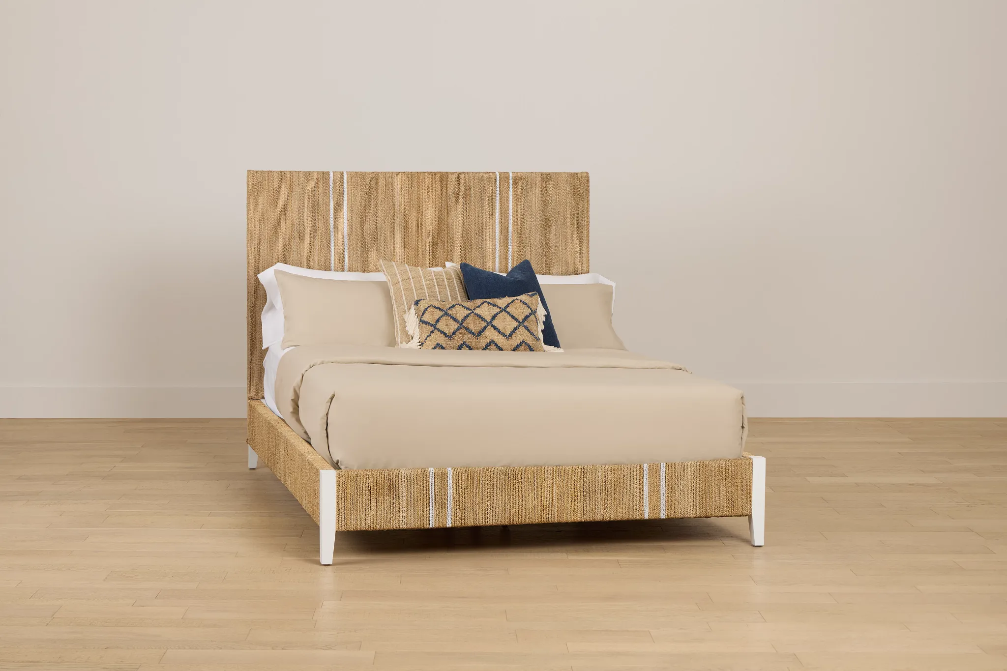 Nantucket Light Tone Woven Panel Bed