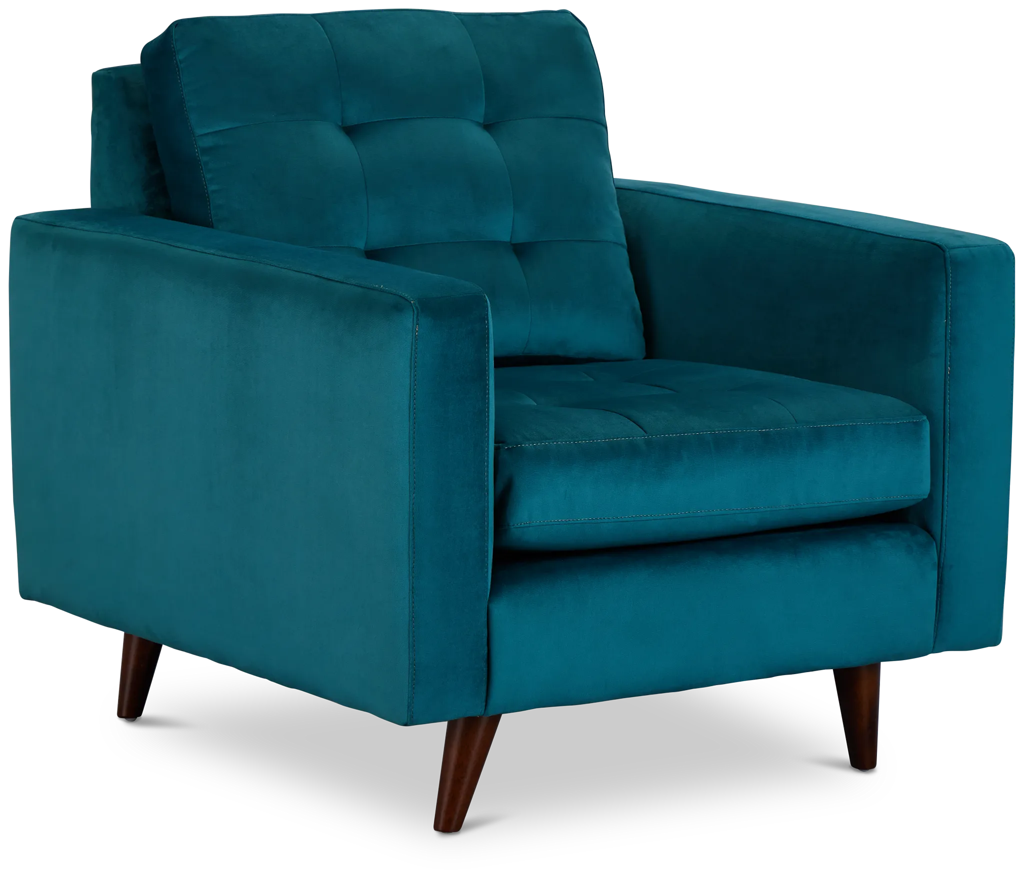 Mila Teal Velvet Chair