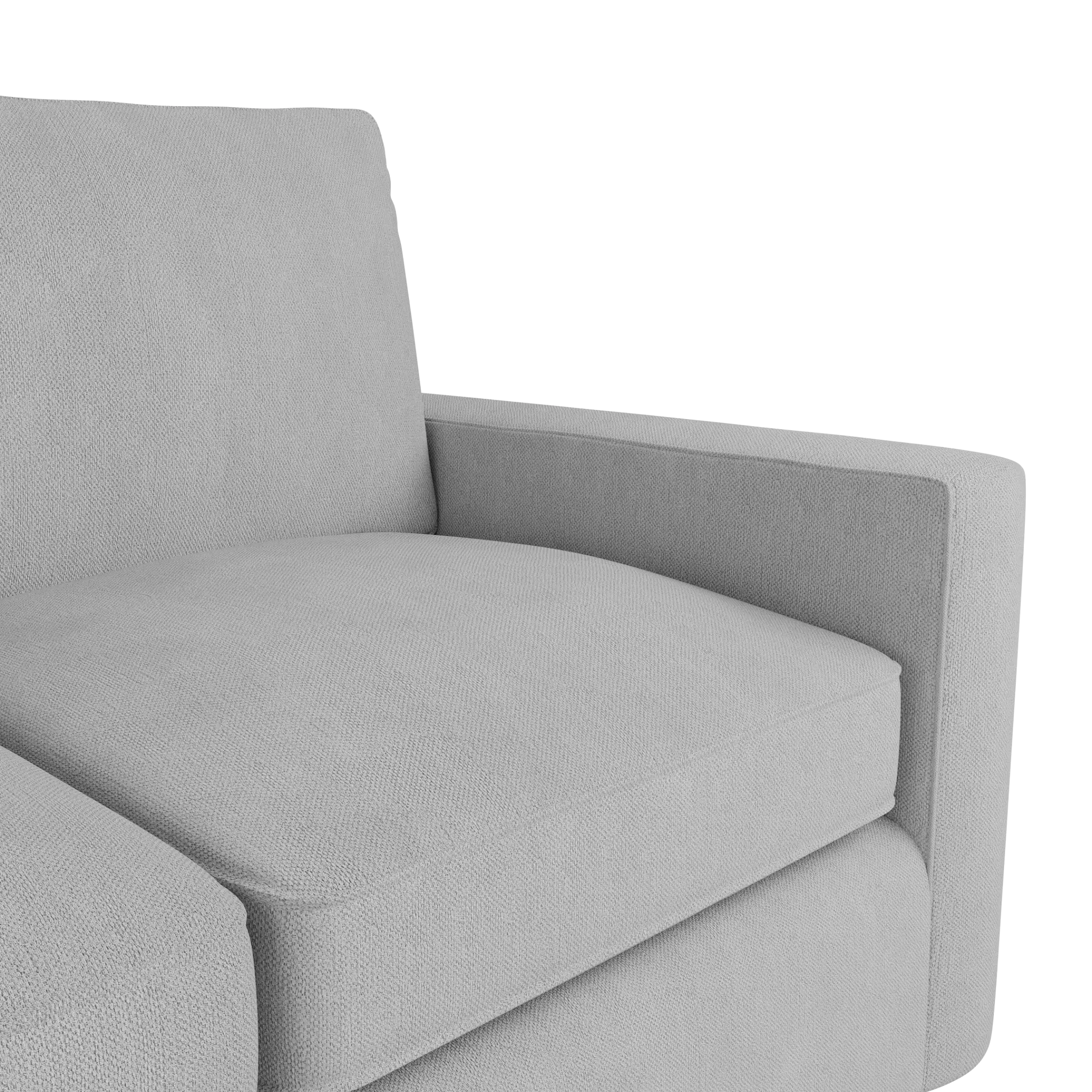 Siesta Revenue White Fabric Loveseat Siesta Revenue White Fabric Loveseat
