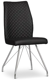 Lima Black Upholstered Side Chair