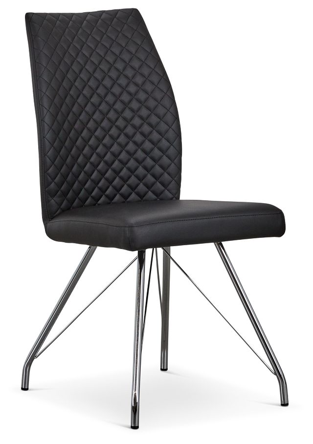 Lima Black Upholstered Side Chair
