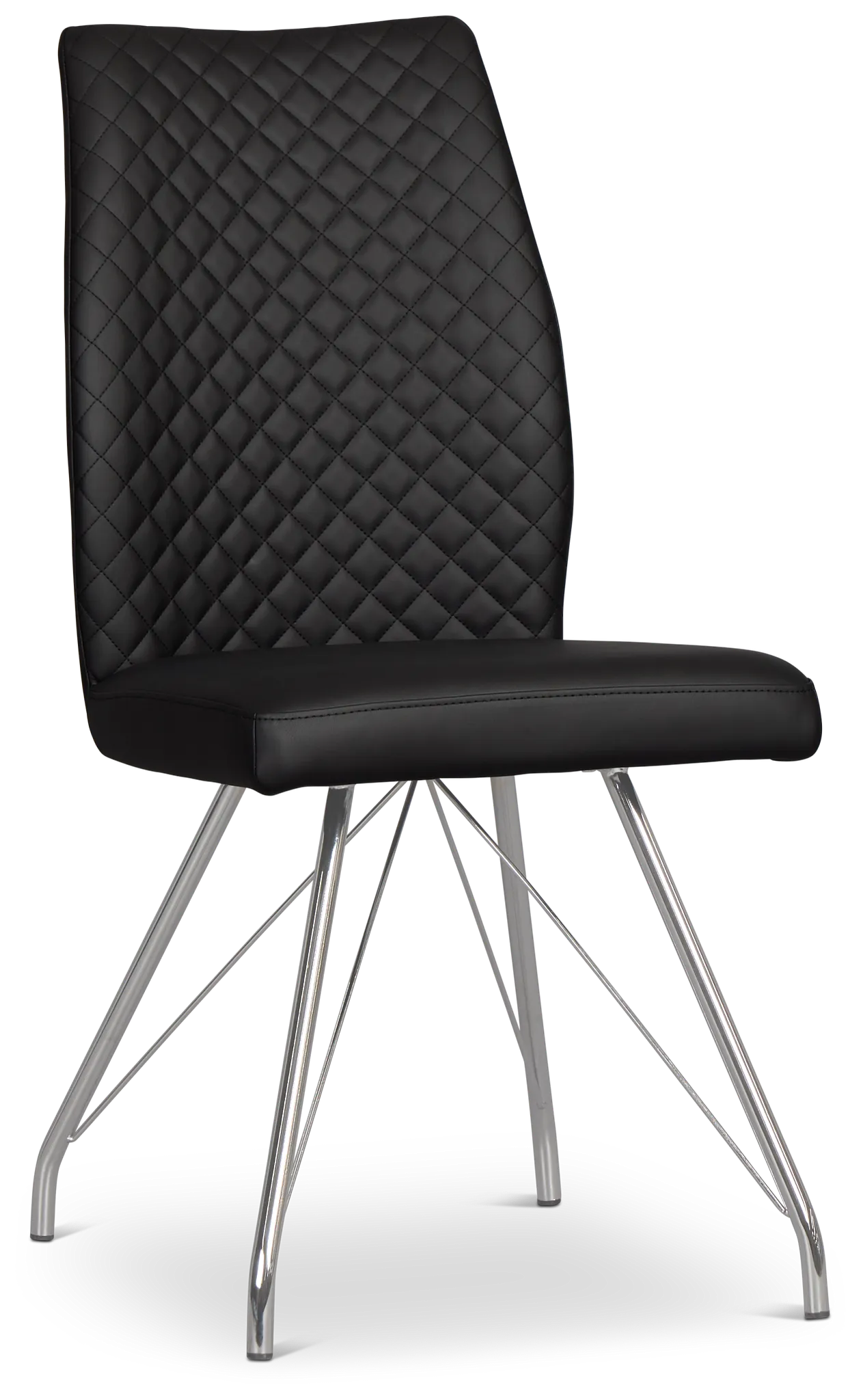 Lima Black Upholstered Side Chair