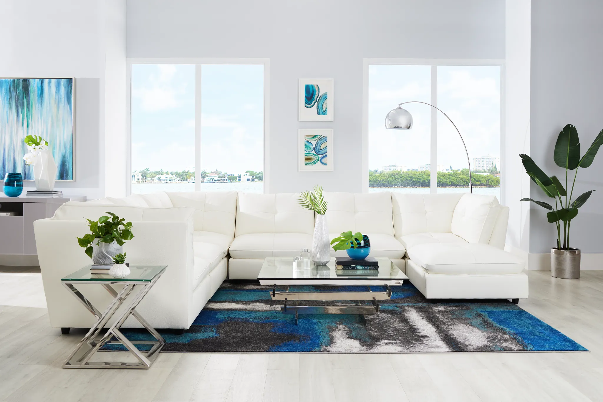 Unison Blue 8x10 Area Rug