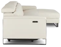 Atlas Taupe Lthr/vinyl Right Chaise Power Reclining Sectional