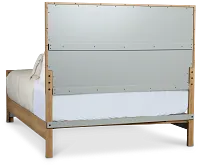 Delray Light Tone Panel Bed