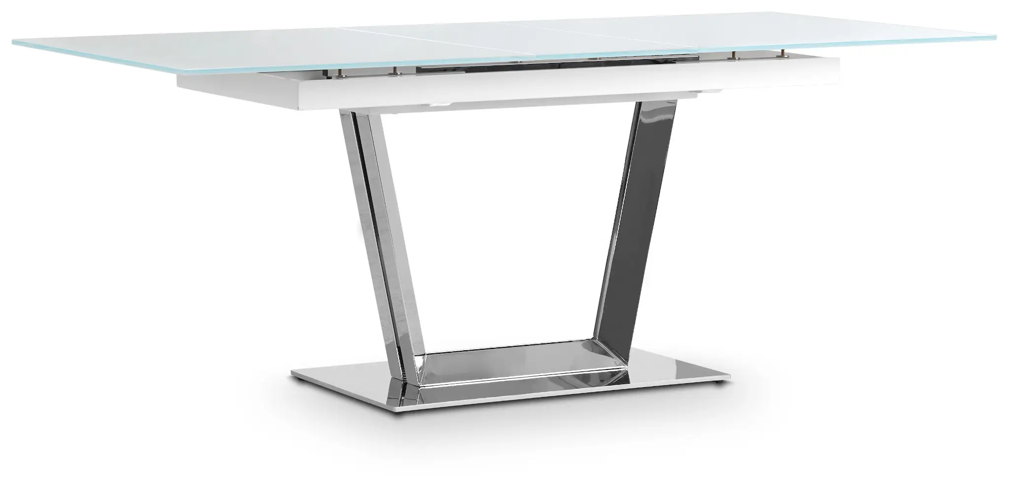 Treviso White Glass Rectangular Table Treviso White Glass Rectangular Table