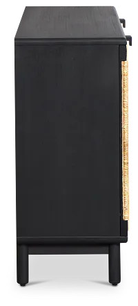 Kate Black Four-door Cabinet