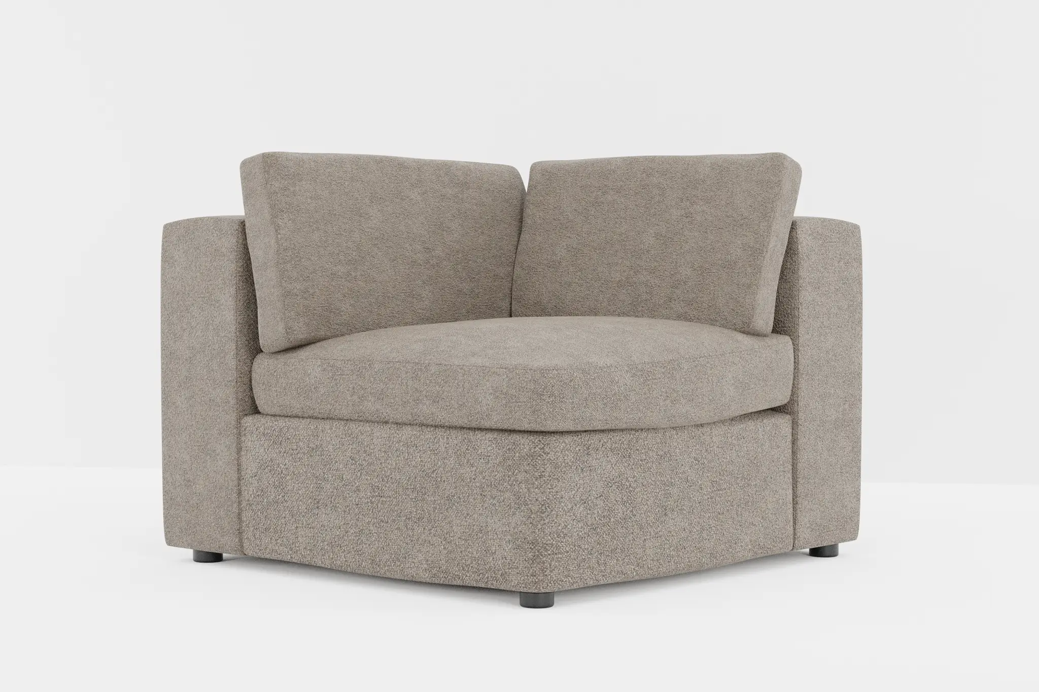 Destin Elite Brown Fabric Corner Chair Destin Elite Brown Fabric Corner Chair