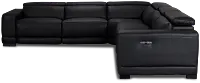 Lombardy Black Micro Small Two-arm Power Reclining Sectional