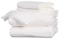 Rest & Renew Linen Blend White Sheet Set