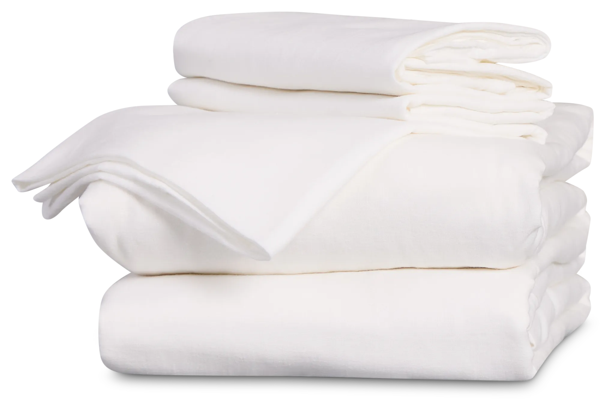 Rest & Renew Linen Blend White Sheet Set