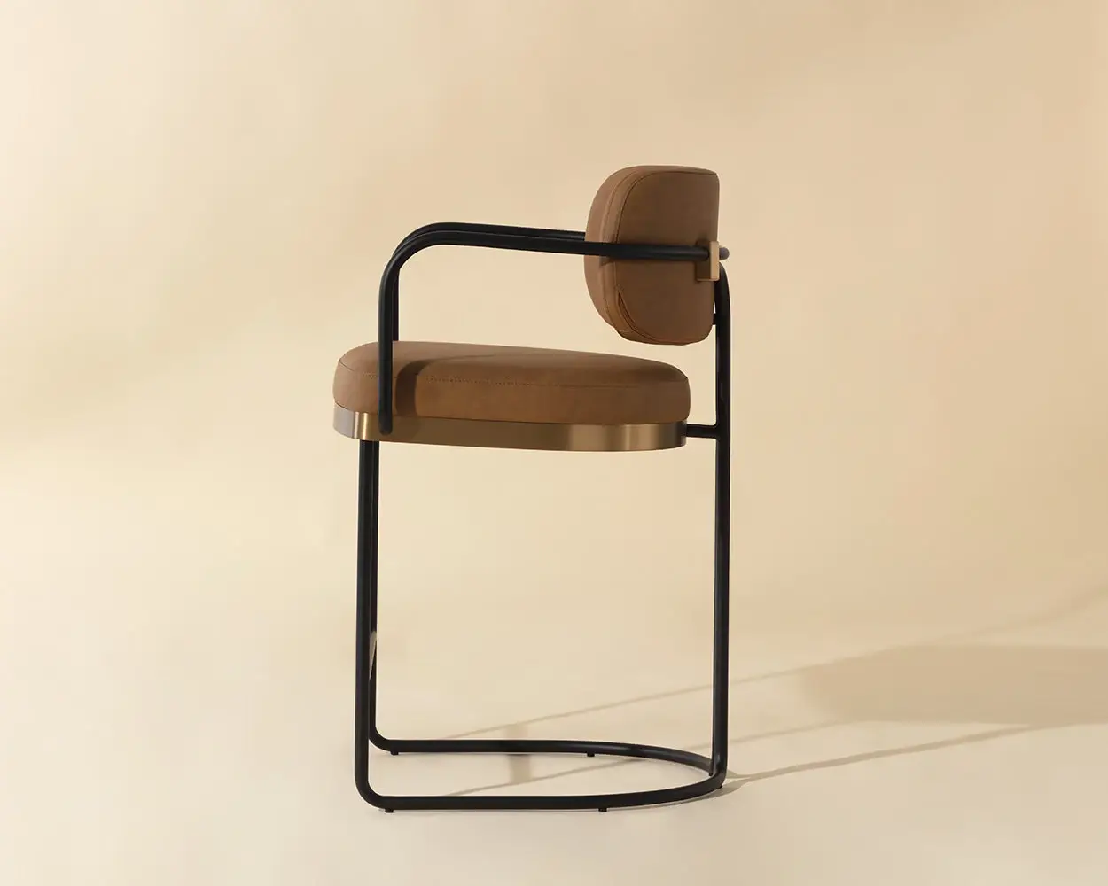 Stark Brown 24" Upholstered Barstool Stark Brown 24" Upholstered Barstool
