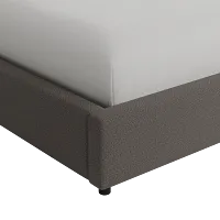 Grayton Elite Dark Gray 44" Upholstered Platform Bed