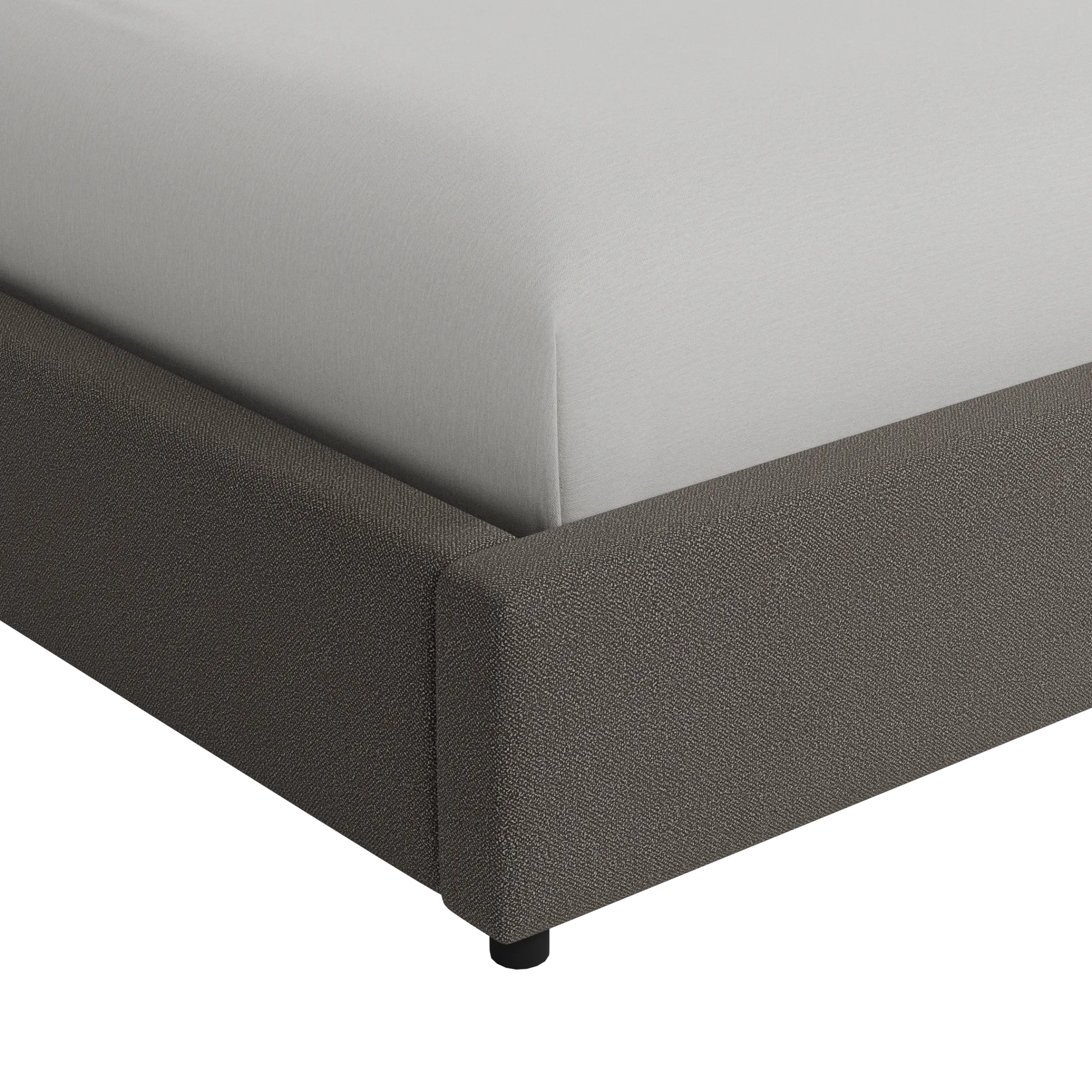 Grayton Elite Dark Gray 44" Upholstered Platform Bed