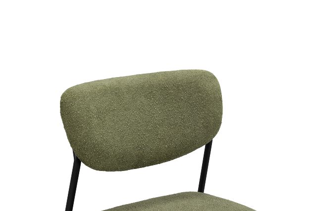 Lynden Green Metal Upholstered Side Chair