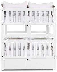 Charleston White Storage Bunk Bed