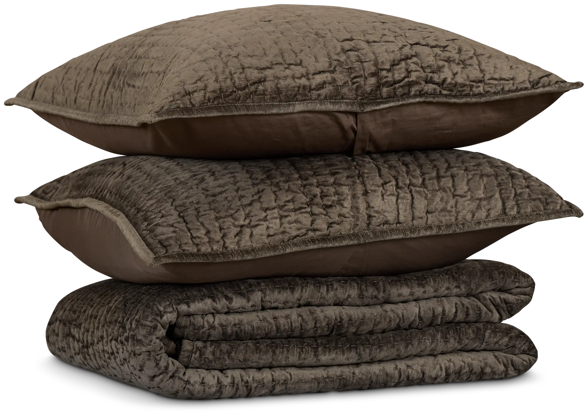 Barin Dark Gray Coverlet Set Barin Dark Gray Coverlet Set