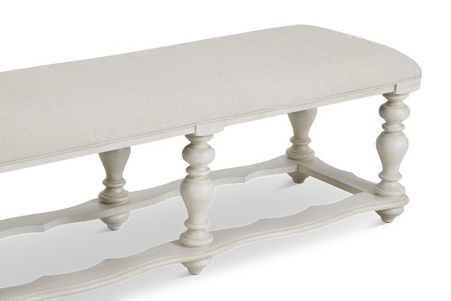 Savannah Ivory 83" Dining Bench