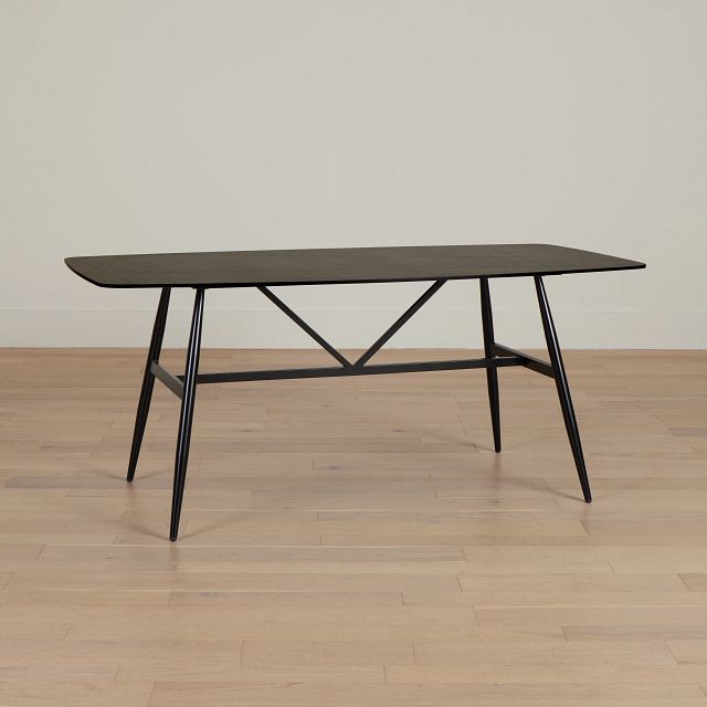 Salerno Black Rectangular Table