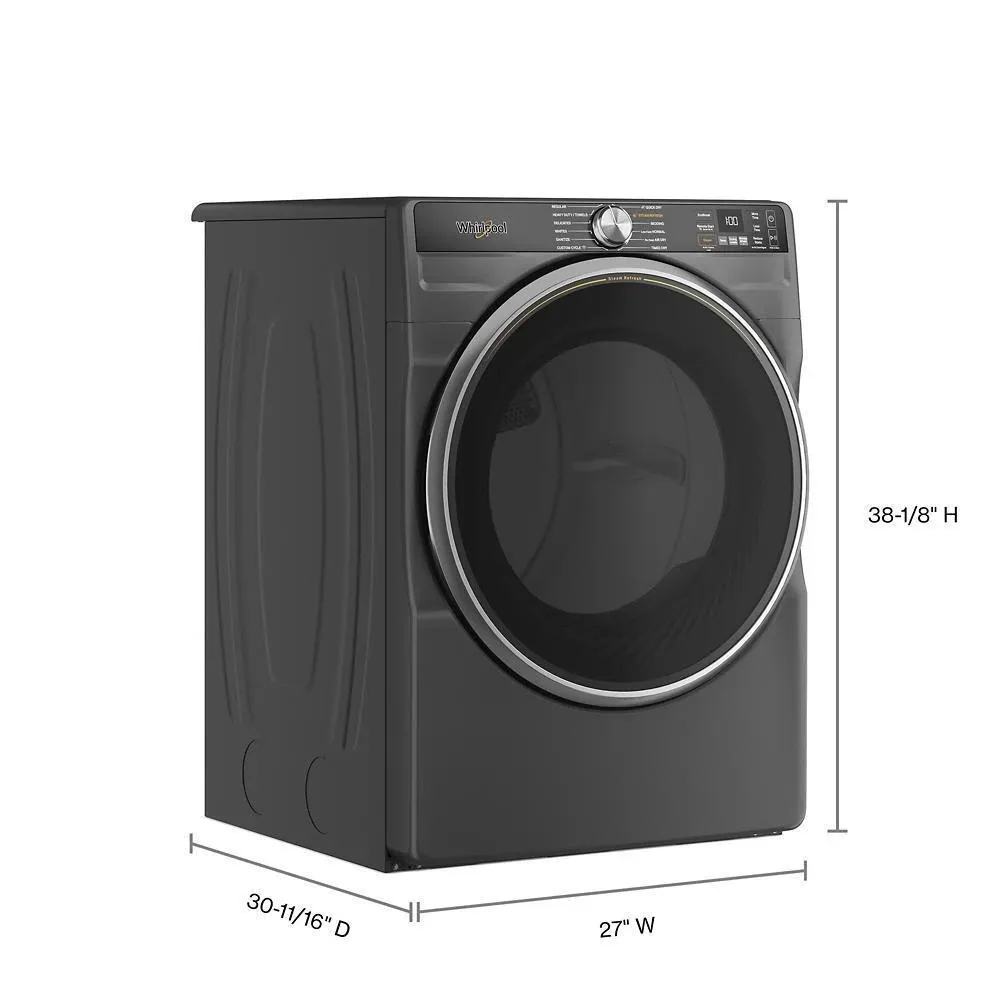 Whirlpool 6720 Series Black Front Load Electric Dryer