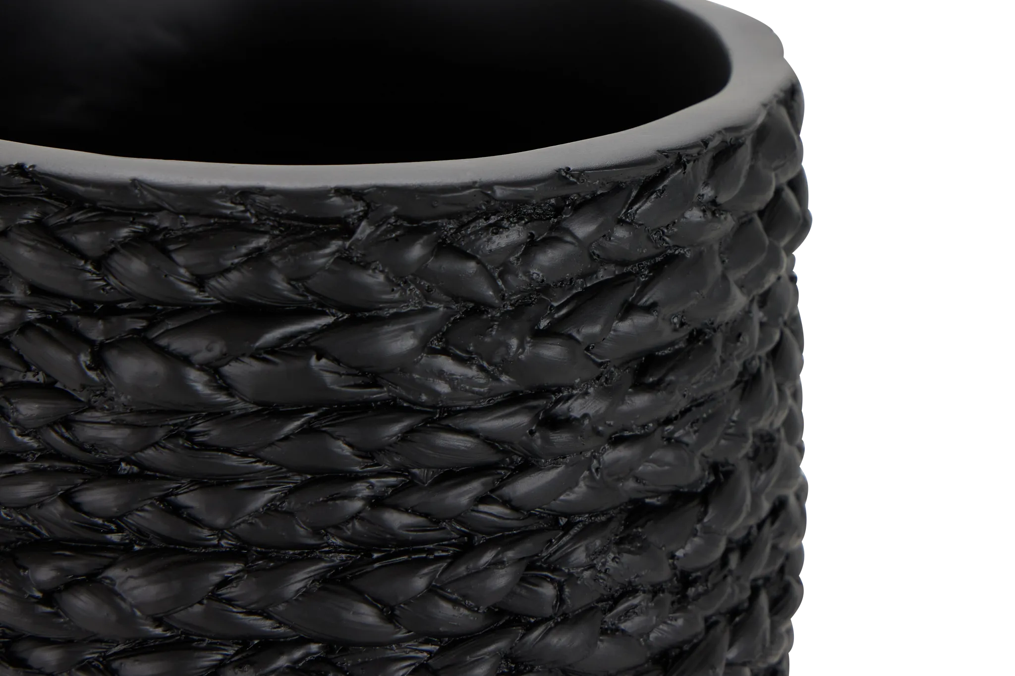 Toulon Black Short Vase